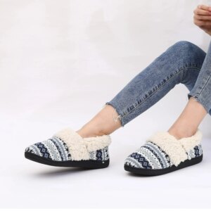 Chaussons Fourrés en Mouton Retourné Femme 2