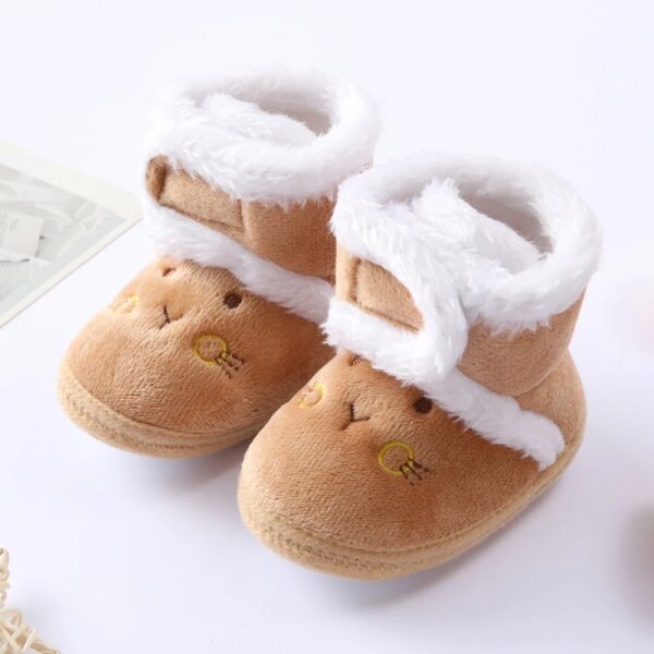 Chausson Bébé Fourré Beige 1