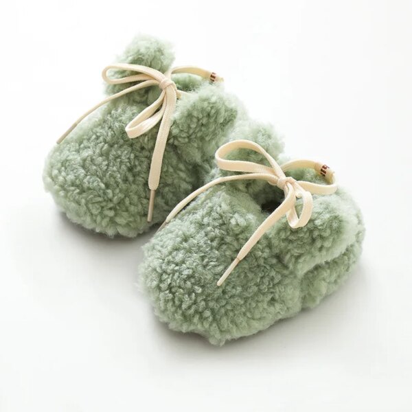 Chausson Fourré Laine & Souple Bébé 4