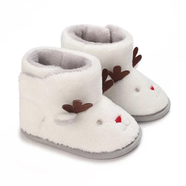 Chaussons Bébé Fourrés Noël 18