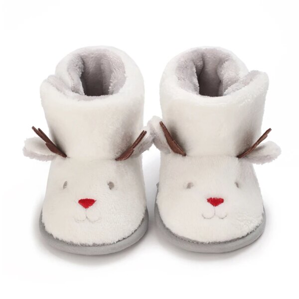 Chaussons Bébé Fourrés Noël 19