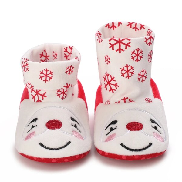 Chaussons Bébé Fourrés Noël 6