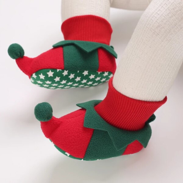 Chaussons Bébé Fourrés Noël 8