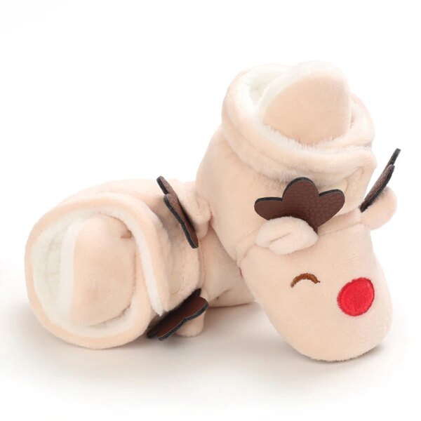 Chaussons Bébé Fourrés Noël 11