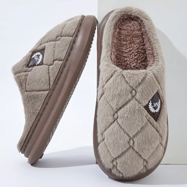 Pantoufles Fourrées Mouton pour Homme 11