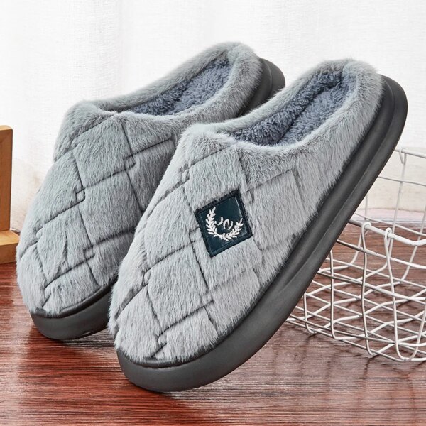 Pantoufles Fourrées Mouton pour Homme 10