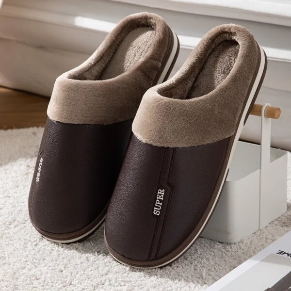 Pantoufle Homme Moumoute pour Pied Large 9