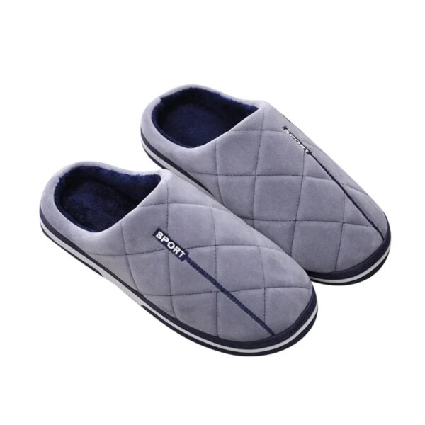 Pantoufle Homme Moumoute pour Pied Large 10