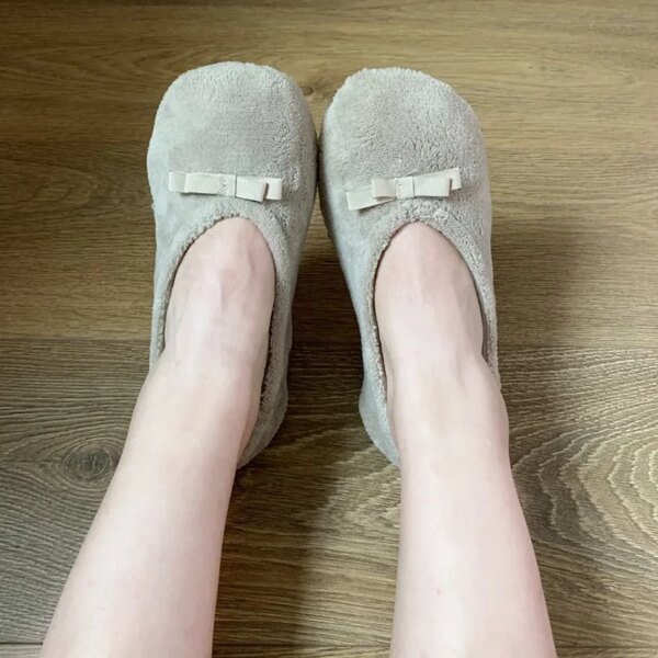 Chaussons Ballerines Fourrées en Peluche pour Femme 1
