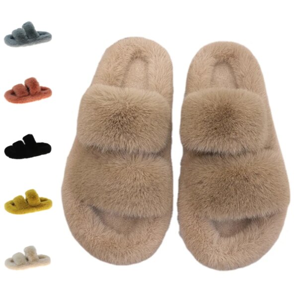 Claquette Fourrure Douce pour Femme 1