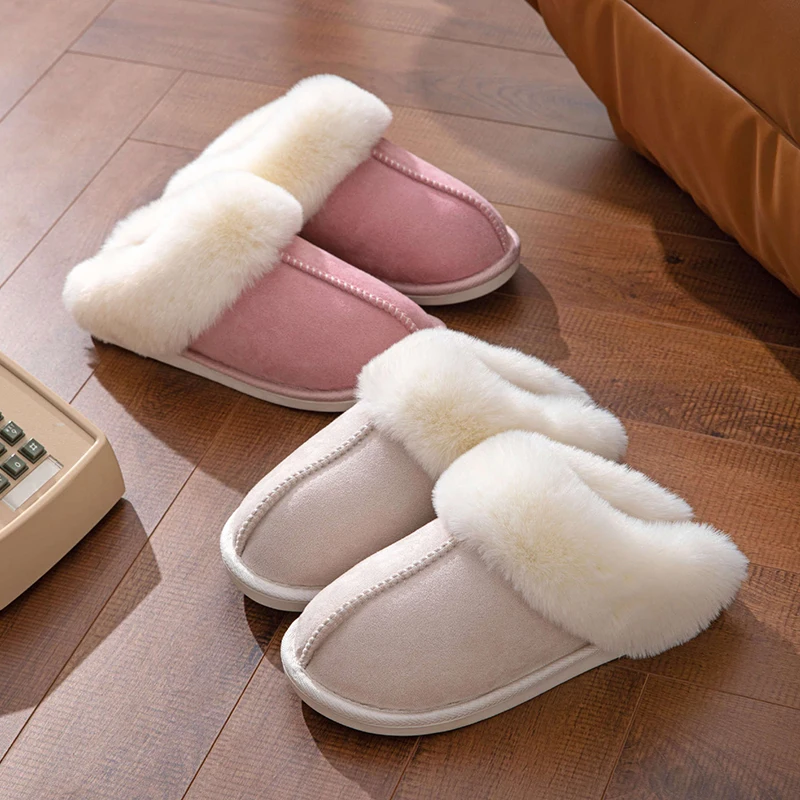 Chausson en Daim Fourré pour Femme 7