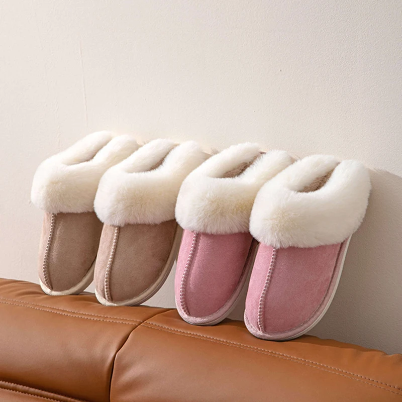 Chausson en Daim Fourré pour Femme 11