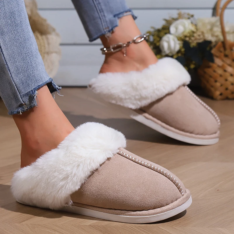 Chausson en Daim Fourré pour Femme 15