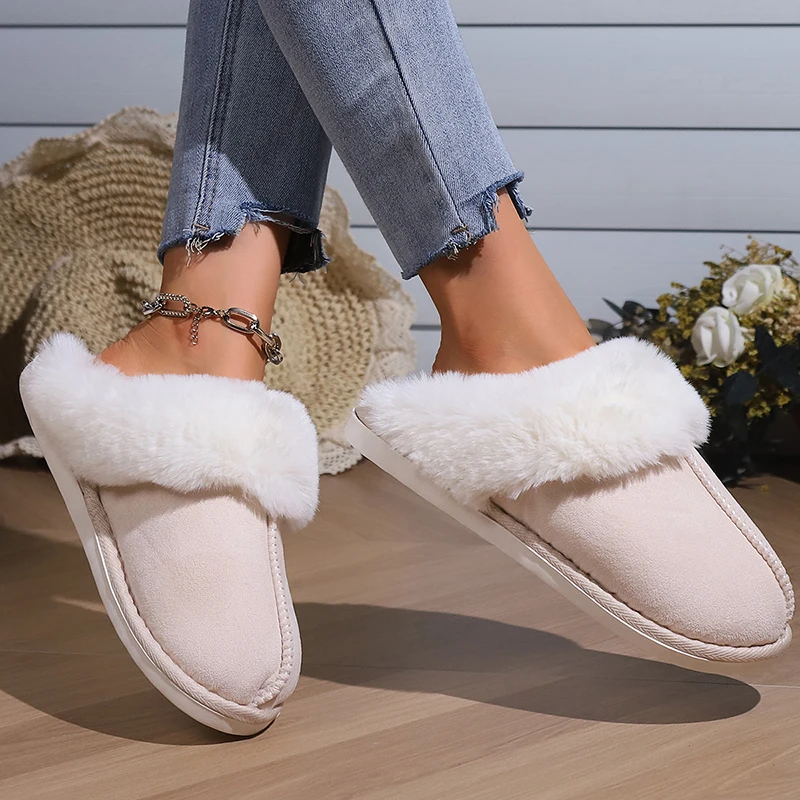 Chausson en Daim Fourré pour Femme 3