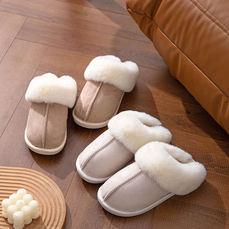 Chausson en Daim Fourré pour Femme 8
