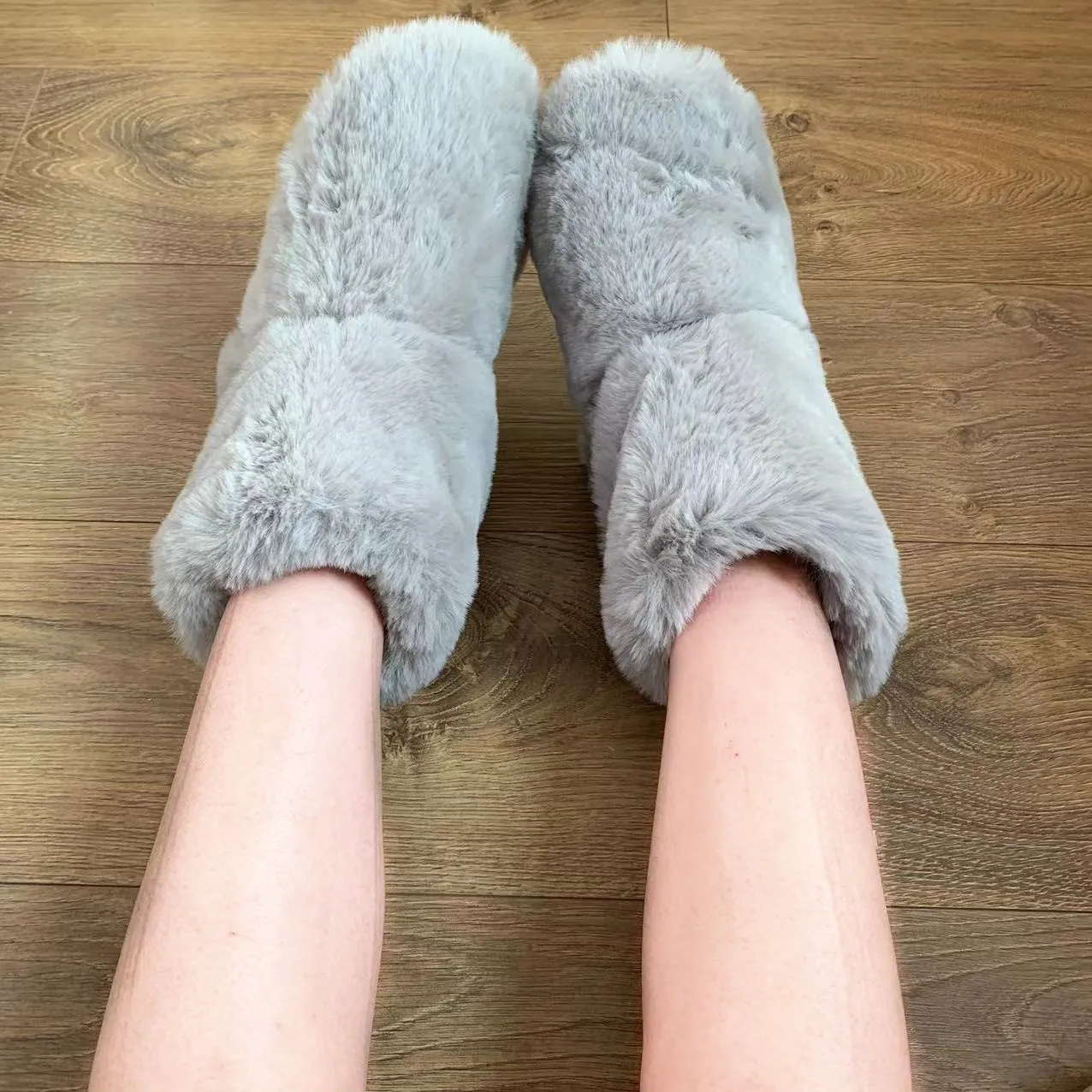 Chaussons Bottillons Fourrés Peluche pour Femme 2