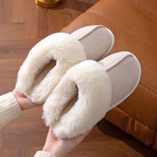 Chaussons Mules Fourrées Femme 2