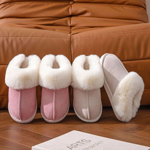 Chaussons Mules Fourrées Femme 6