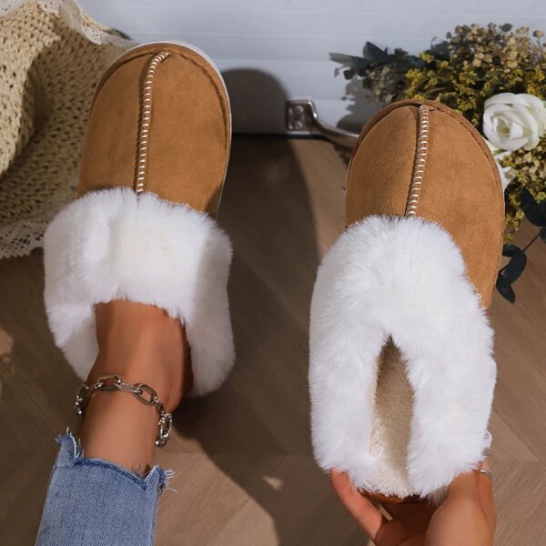 Chaussons Mules Fourrées Femme 3