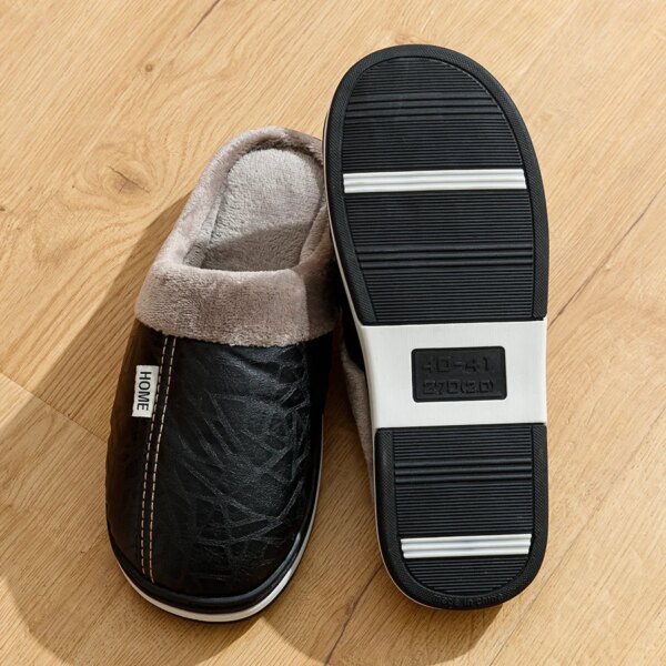 Chausson Cuir Fourré Homme 6
