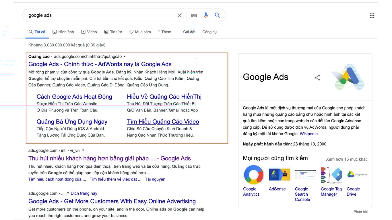 Google Adword hiển thị Google Adword hiển thị