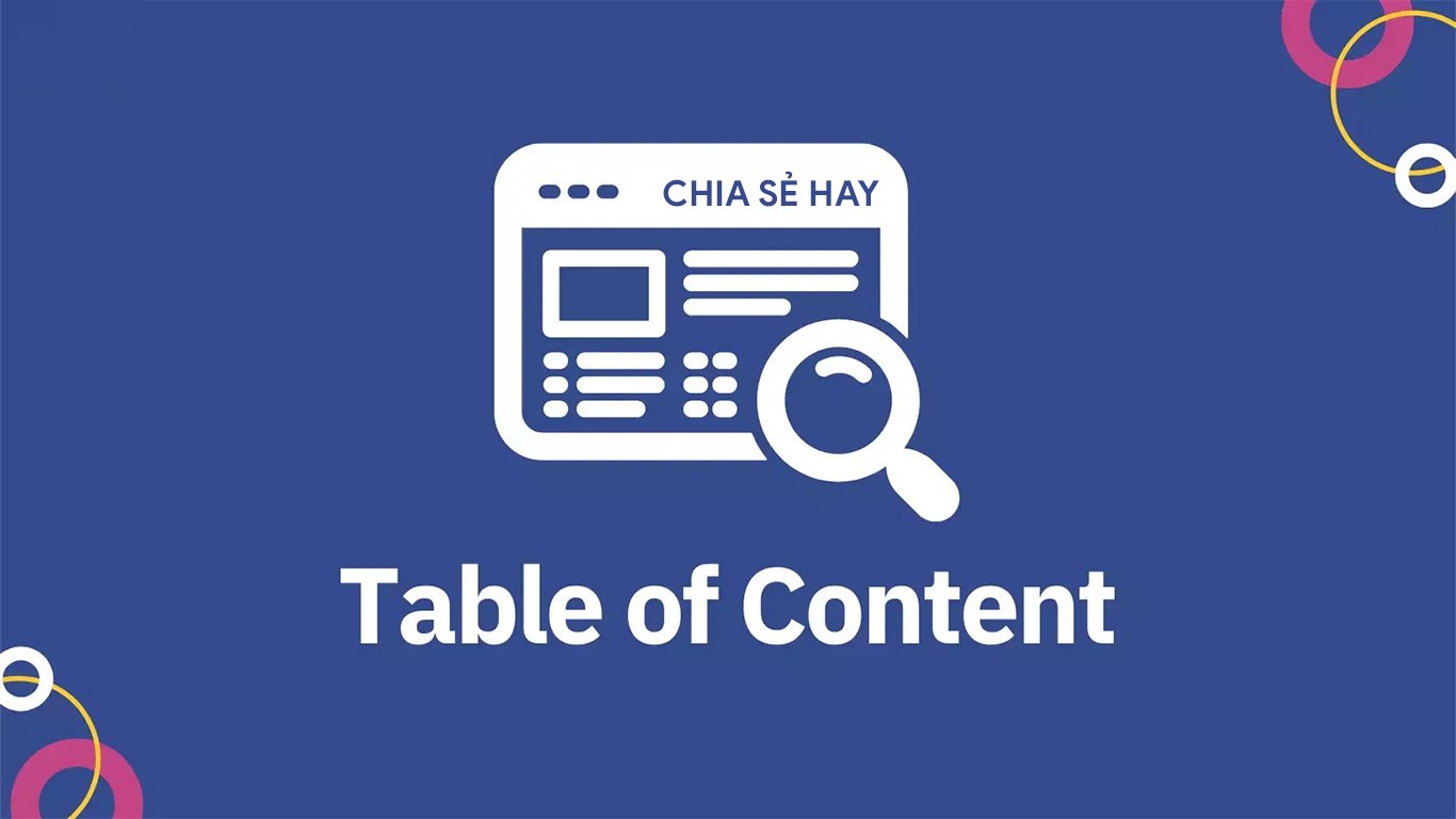 Hướng Dẫn Cài đặt Table Of Content