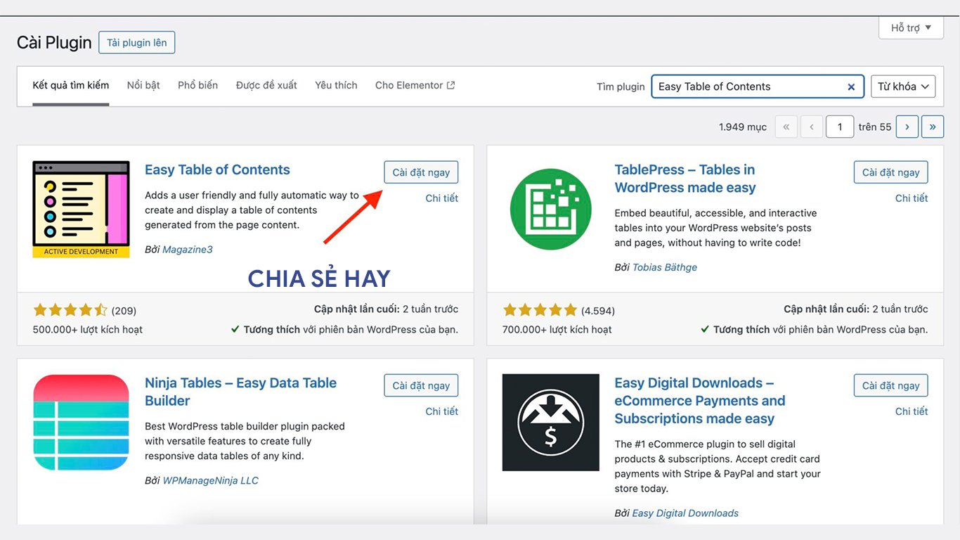 Hướng Dẫn Cài đặt Toc