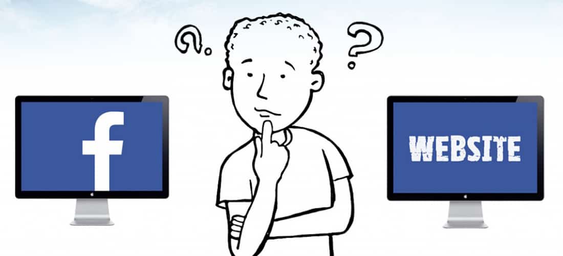Content facebook và content website
