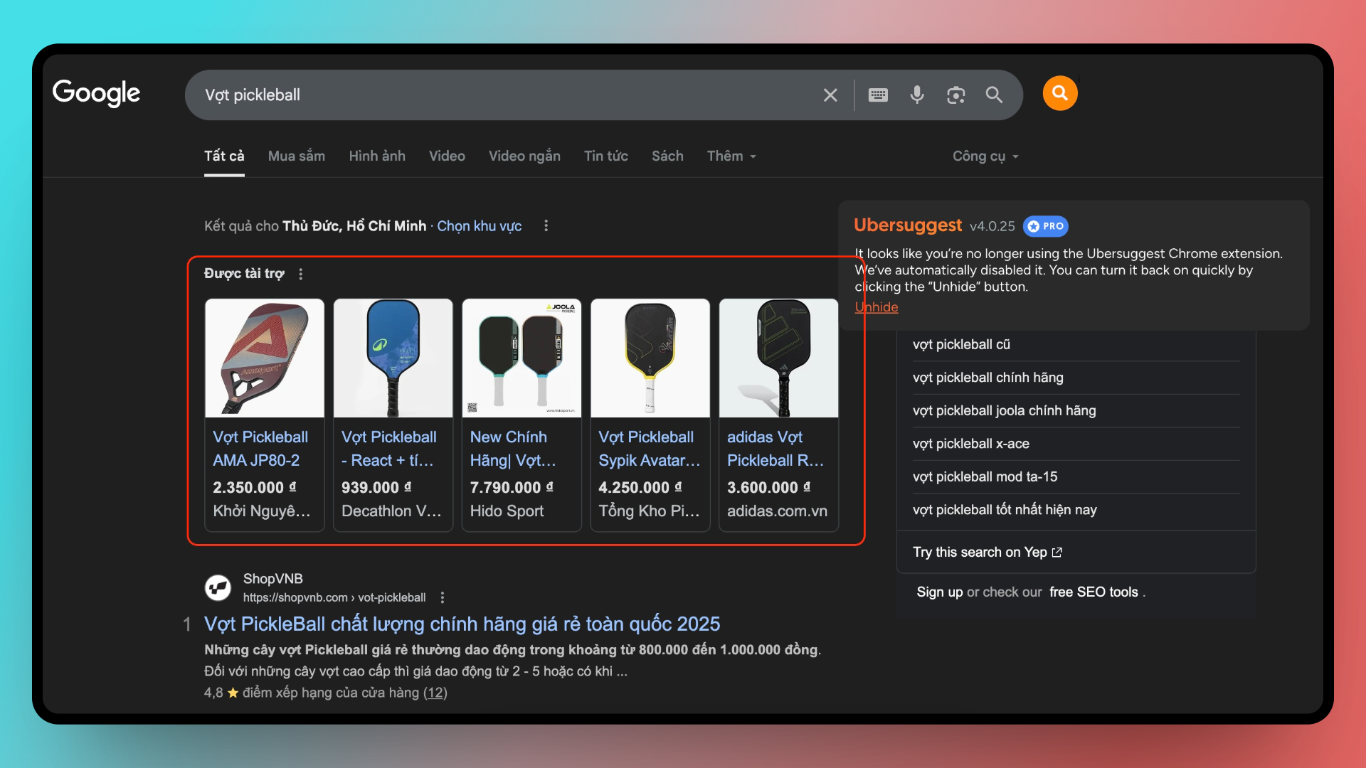 Quảng cáo mua sắm (shopping ads)