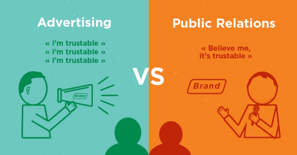 Phân biệt PR và Quảng Cáo