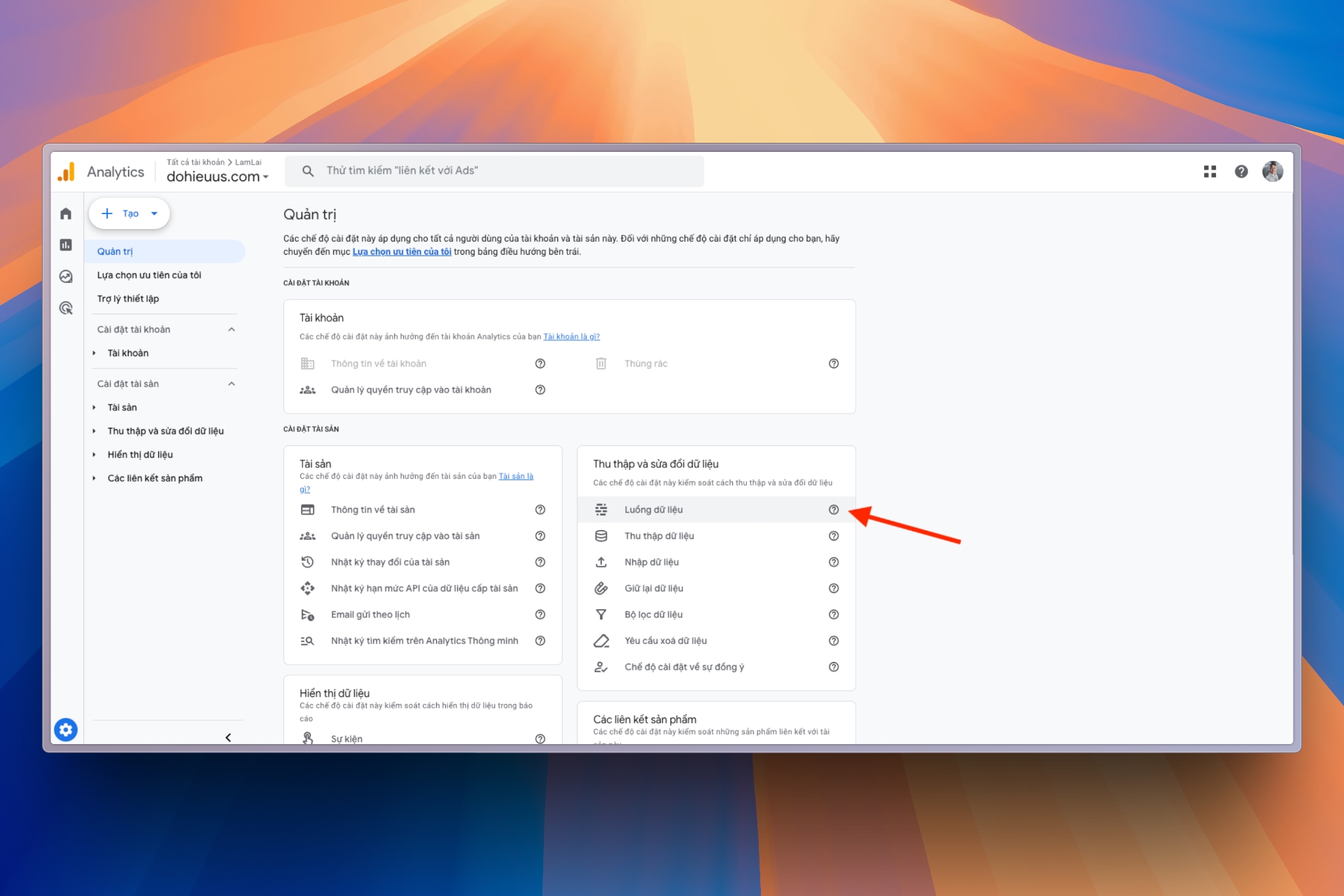 Truy cập luồng dữ liệu