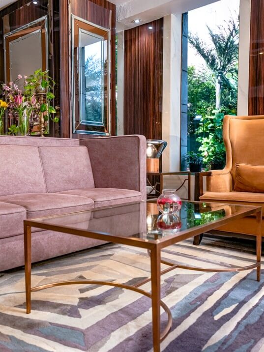 The lobby of City Park Hotel, one of the best hotels in Rohini, Delhi