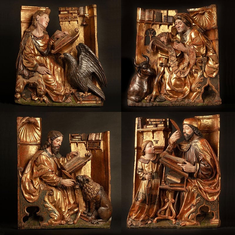 Relieves de los cuatro evangelistas - Felipe Bigarny, ca. 1505–1525