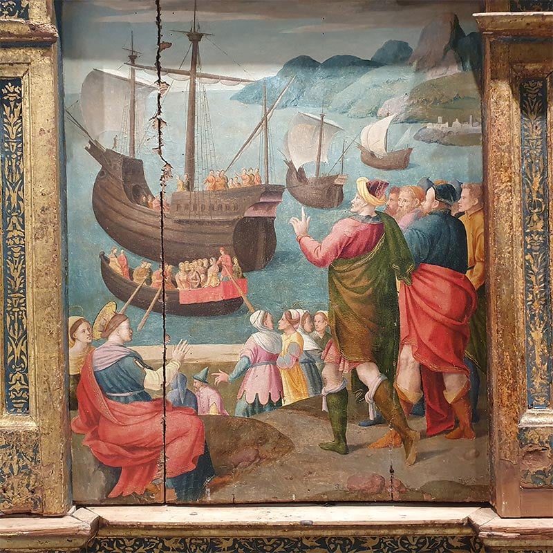 Retablo de Santa Úrsula - Jaume Forner, ca. 1530–1550. Óleo sobre tabla - Imagen 4