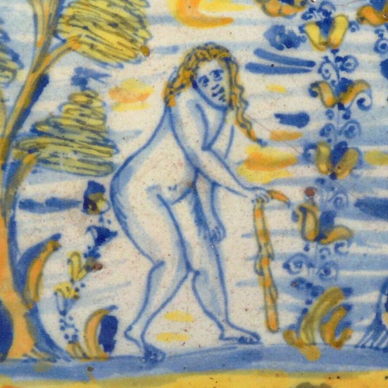 Plato serie punteada. Talavera o Triana, finales del siglo XVI