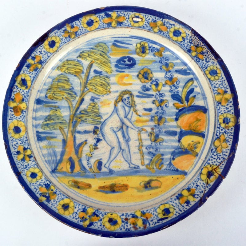 Plato serie punteada. Talavera o Triana, finales del siglo XVI - Imagen 2