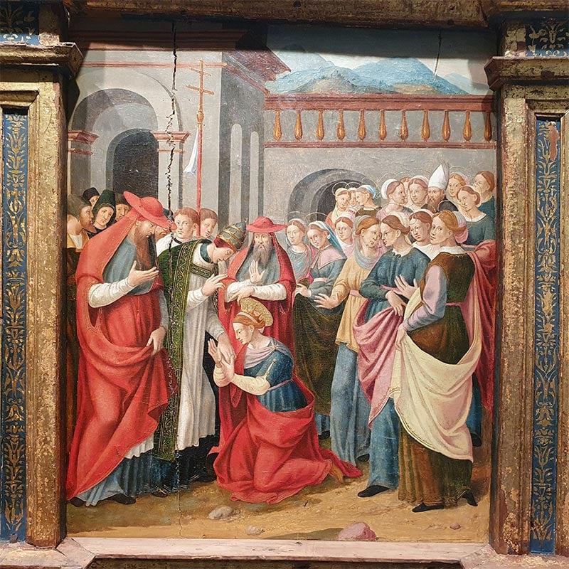 Retablo de Santa Úrsula - Jaume Forner, ca. 1530–1550. Óleo sobre tabla - Imagen 5