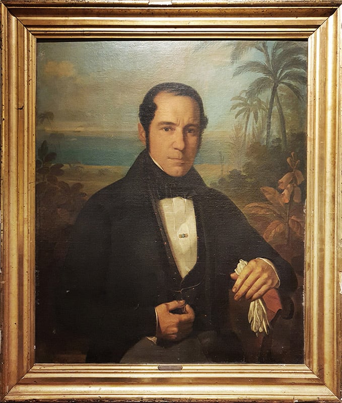 Retrato de un indiano. Francesc Jubany, 1838. Óleo sobre tela - Imagen 2