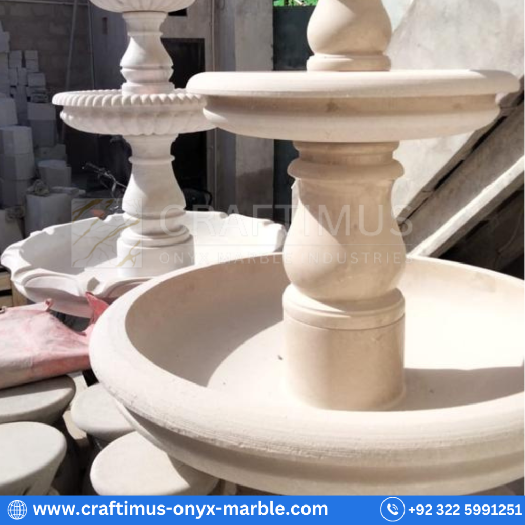Marble Fountains made by CRAFTIMUS Onyx Marble Industries (Pvt) Ltd in Pakistan