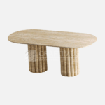 Travertine dining tables