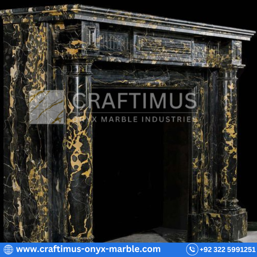 Marble fireplaces made by CRAFTIMUS Onyx Marble Industries (Pvt) Ltd in Pakistan