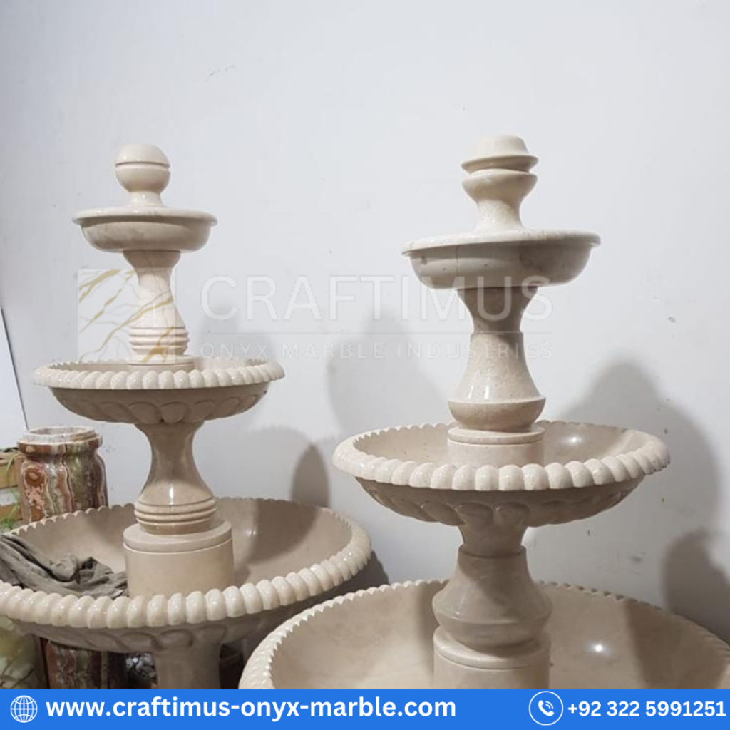 Marble Fountains made by CRAFTIMUS Onyx Marble Industries (Pvt) Ltd in Pakistan
