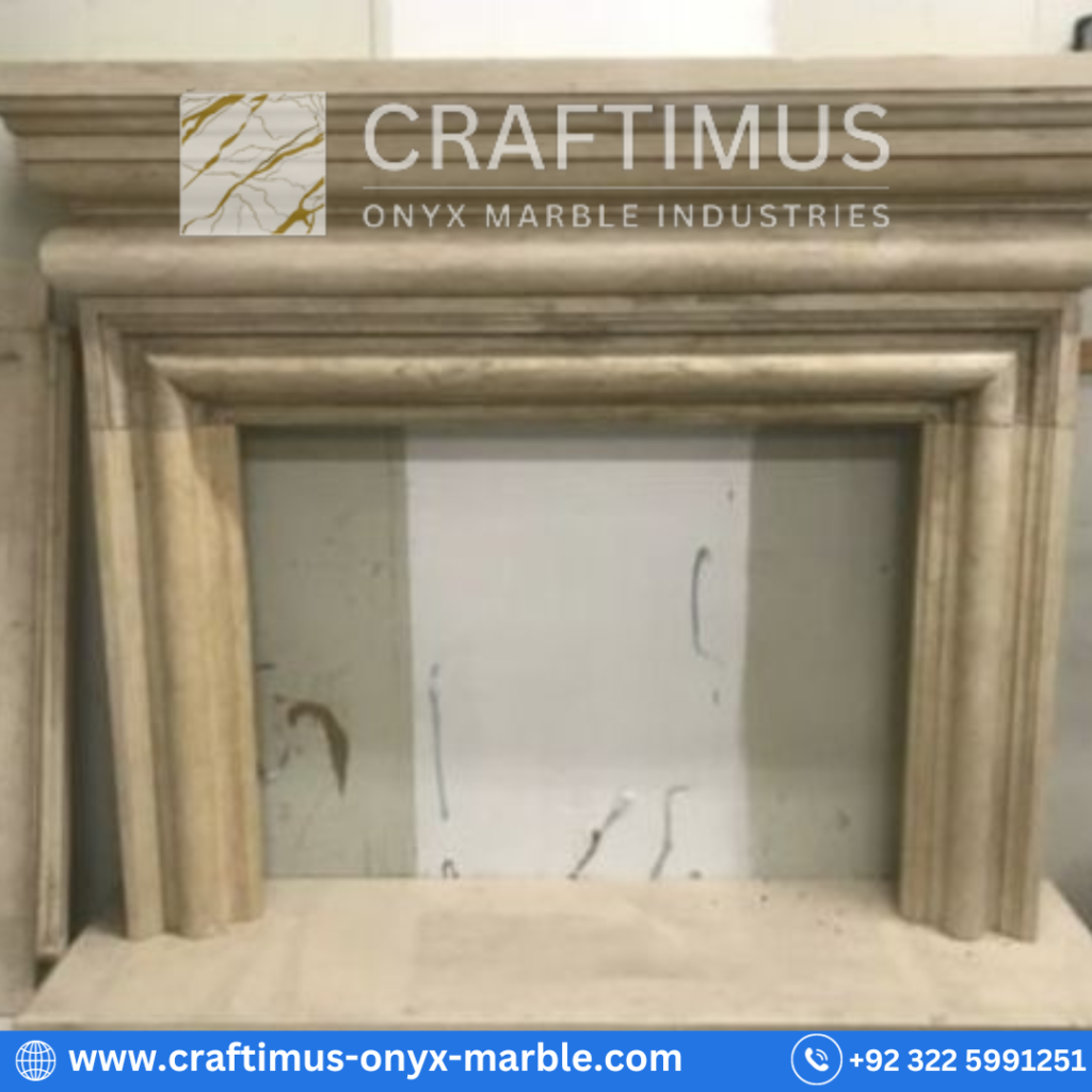 Marble fireplaces made by CRAFTIMUS Onyx Marble Industries (Pvt) Ltd in Pakistan