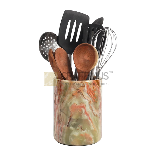 Green Onyx Utensil Holders