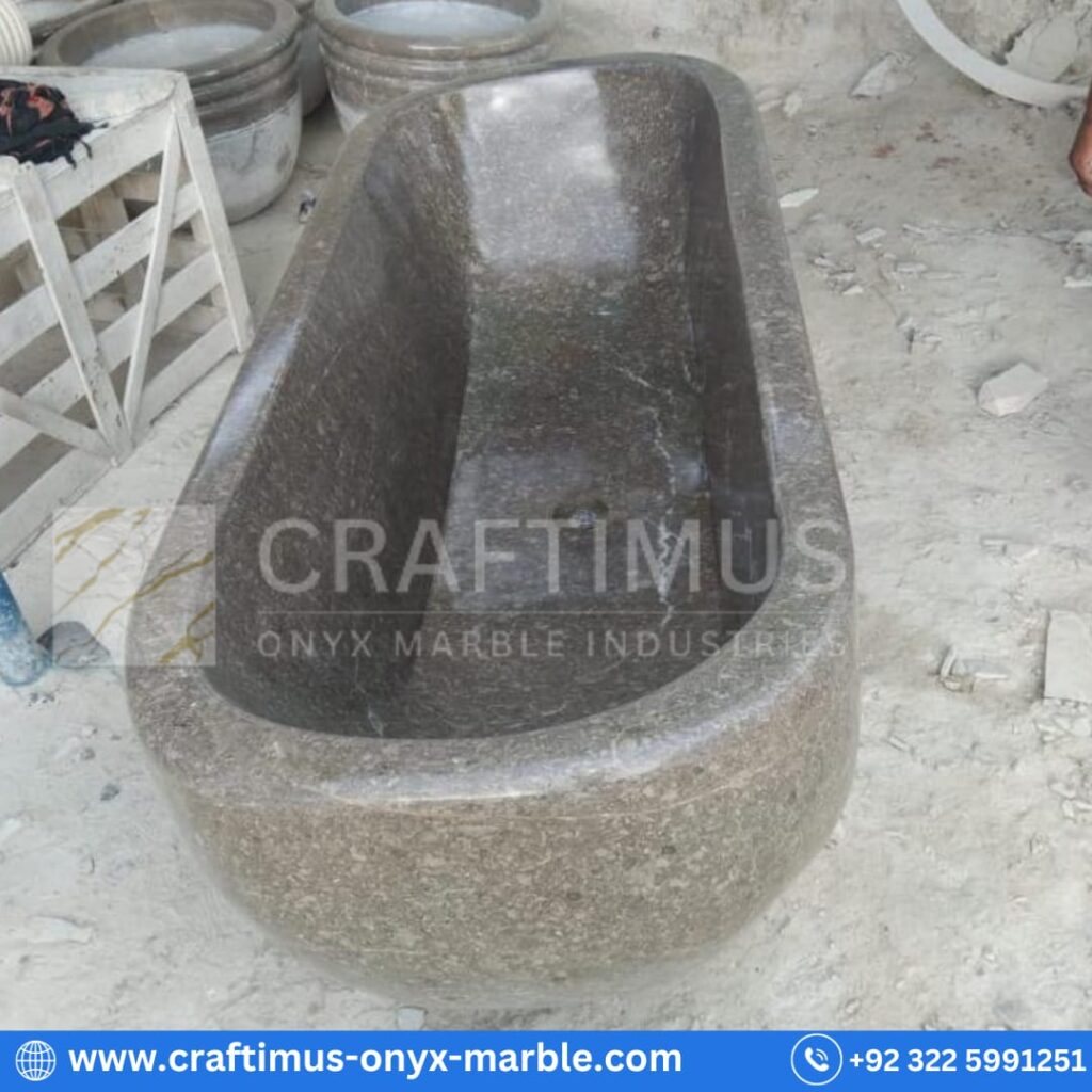 Marble bathtubs made by CRAFTIMUS Onyx Marble Industries (Pvt) Ltd in Pakistan
