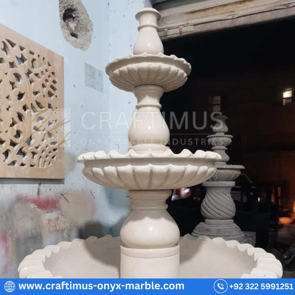 Marble Fountains made by CRAFTIMUS Onyx Marble Industries (Pvt) Ltd in Pakistan