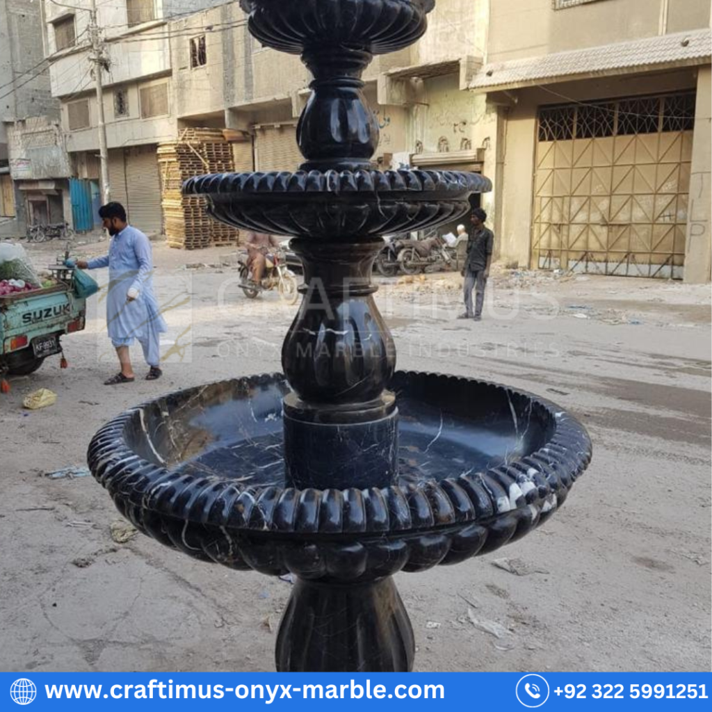 Marble Fountains made by CRAFTIMUS Onyx Marble Industries (Pvt) Ltd in Pakistan