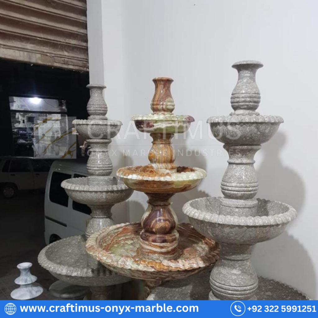 Marble Fountains made by CRAFTIMUS Onyx Marble Industries (Pvt) Ltd in Pakistan