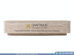 Travertine Rectangular Coffee Table product design