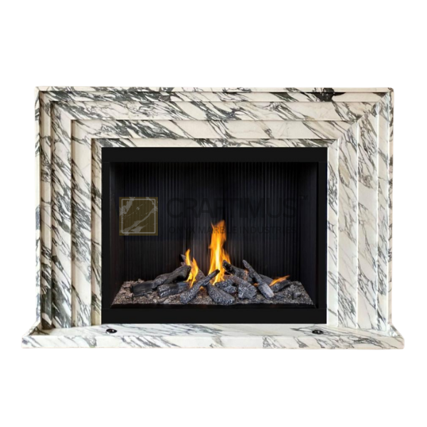 White marble Fireplace